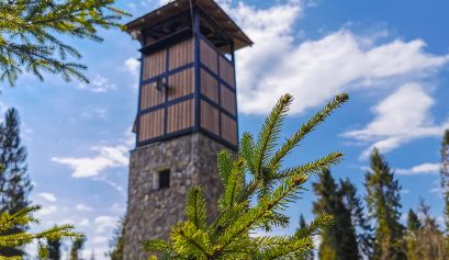 Zborov nad Bystricou - Rozhľadňa na Hladkom vrchu